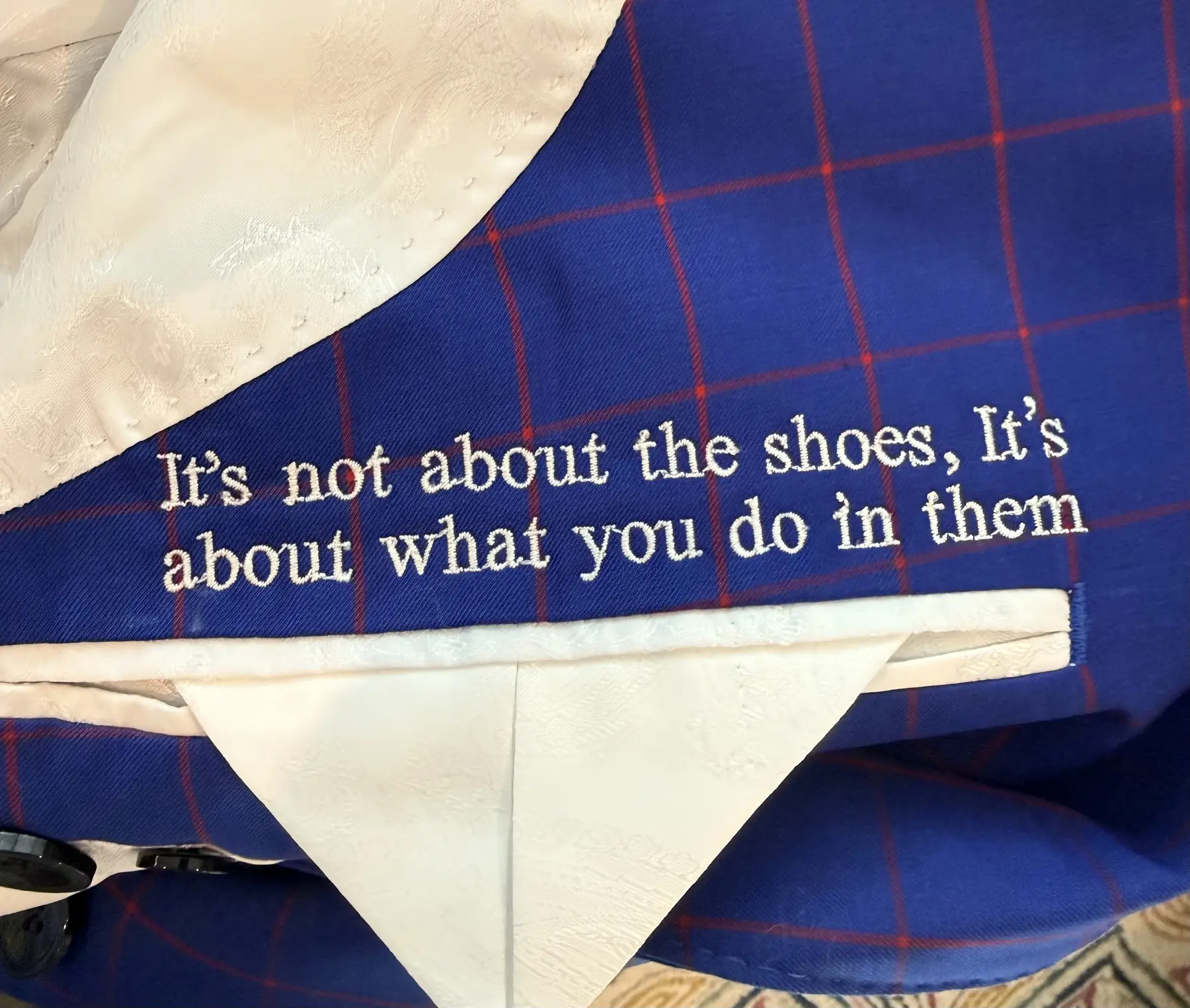 Your words, inside the jacket